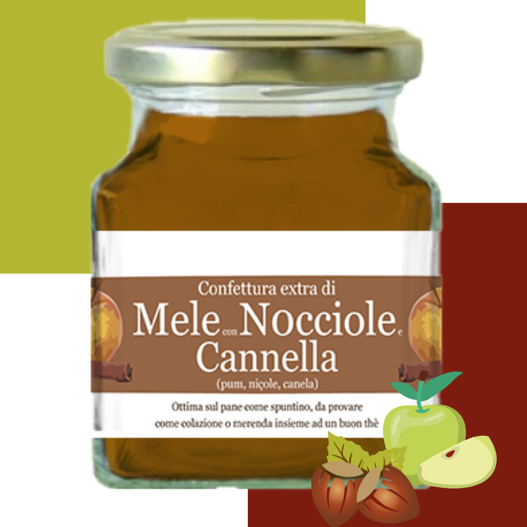 Confiture de pommes, noisettes et cannelle