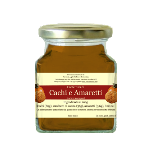 Confiture de kaki et amaretti