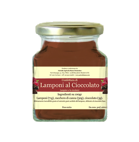 Confettura di Lamponi al Cioccolato