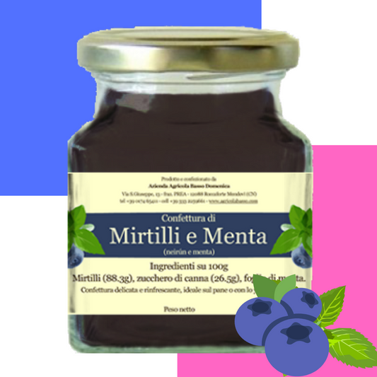 Confettura di Mirtilli e Menta