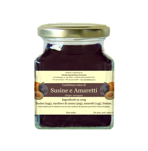 Plum and Amaretti jam