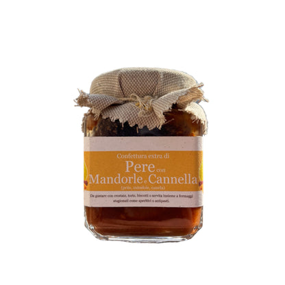 Confiture de poire, amande et cannelle