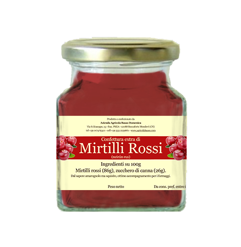 Confettura di Mirtilli Rossi
